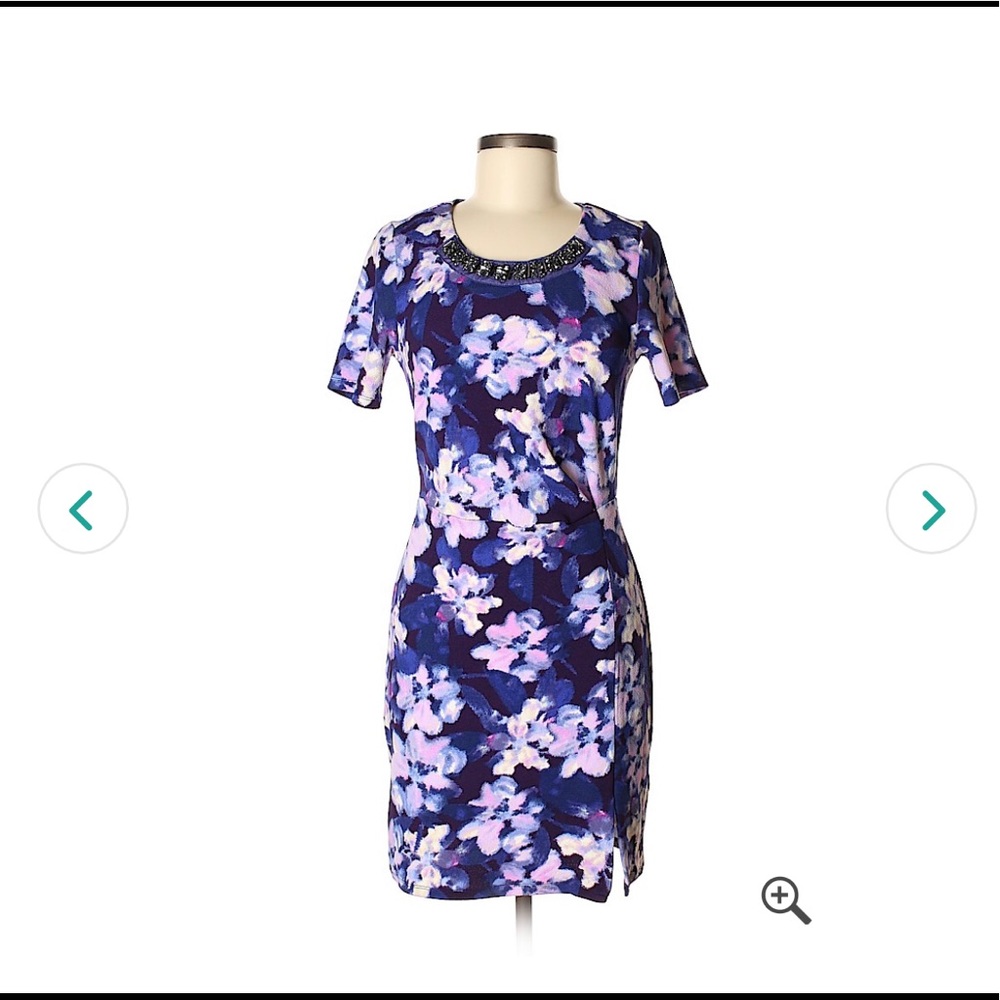 Jessica Simpson floral purple dress